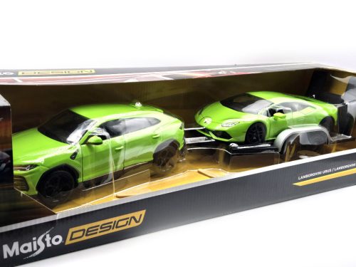 Lamborghini Urus + Lamborghini Huracán na prívese -  Maisto - 1:24