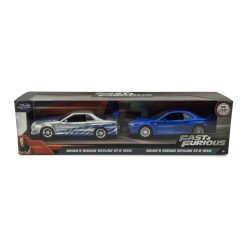   Fast&Furious / Rýchlo a zbesilo súprava z 2 áut - Brian Nissan Skyline GT-R -  Jada - 1:32