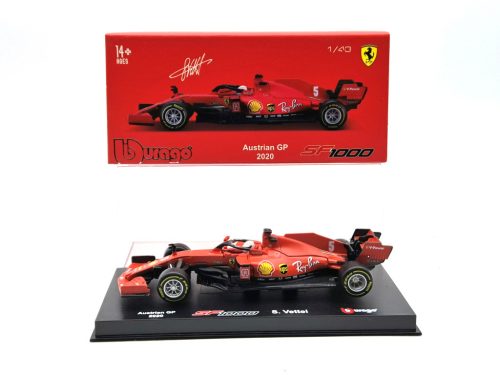 Ferrari - F1 Team Scuderia Ferrari (2020) - Austrálska GP - Sebastian Vettel - s postavičkou pilota - Bburago - 1:43 1/43 model auta