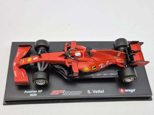 Ferrari - F1 Team Scuderia Ferrari (2020) - Austrálska GP - Sebastian Vettel - s postavičkou pilota - Bburago - 1:43 1/43 model auta