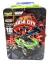 Kovová Hot Wheels úložná krabica  - pre 18 1:64 áut -  Hot Wheels - 1:64