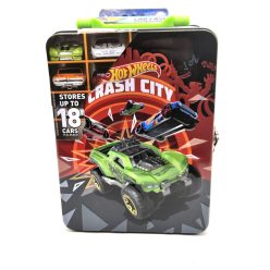   Kovová Hot Wheels úložná krabica  - pre 18 1:64 áut -  Hot Wheels - 1:64