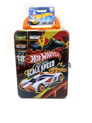 Kovová Hot Wheels úložná krabica  - pre 18 1:64 áut -  Hot Wheels - 1:64