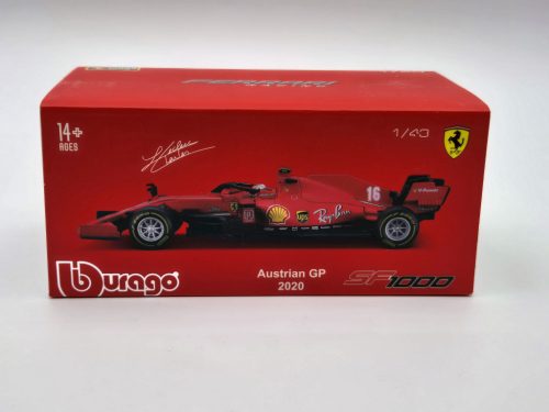 Ferrari SF1000 F1 #16 - Austrian GP (2020) - Charles Leclerc - s postavičkou pilota -  Bburago - 1:43