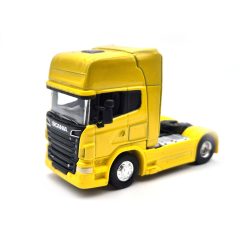   Scania R730 V8 Tractor Truck 2-Assi (2011) - žltá -  Welly - 1:64