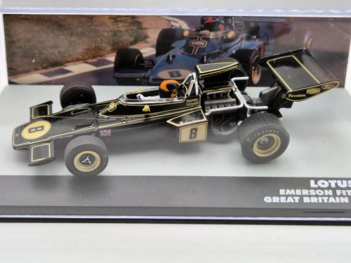 Lotus 72D F1 #8 (1972) Germany GP - Emerson Fittipaldi - s postavičkou pilota -  Altaya - 1:43