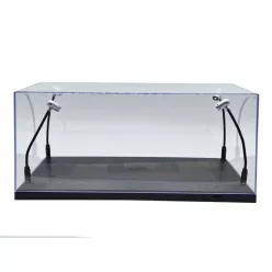   Vitrína pre model auta v mierke 1:18 - s LED osvetlením - čierny podstavec
