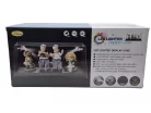 Vitrína pre model auta v mierke 1:18 - s LED osvetlením - čierny podstavec