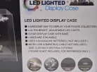 Vitrína pre model auta v mierke 1:18 - s LED osvetlením - čierny podstavec