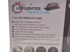 Vitrína pre model auta v mierke 1:18 - s LED osvetlením - čierny podstavec