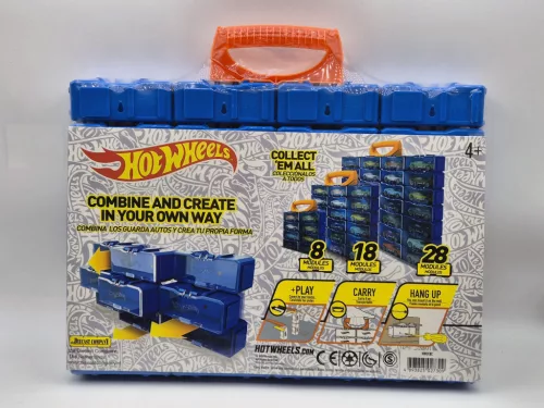 Hot Wheels multibrick vitrína na modely áut – kufrík / úložná taška -  Hotwheels - 1:64
