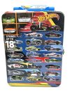 Kovová Hot Wheels úložná krabica  - pre 18 1:64 áut -  Hot Wheels - 1:64
