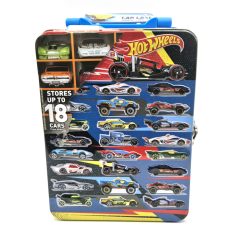   Kovová Hot Wheels úložná krabica  - pre 18 1:64 áut -  Hot Wheels - 1:64
