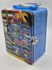 Kovová Hot Wheels úložná krabica  - pre 18 1:64 áut -  Hot Wheels - 1:64