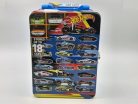 Kovová Hot Wheels úložná krabica  - pre 18 1:64 áut -  Hot Wheels - 1:64