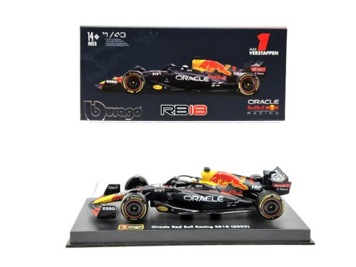 Red Bull F1 RB18 Team Oracle #1 (2022) - Max Verstappen - s postavičkou pilota -  Bburago - 1:43