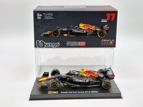 Red Bull F1 RB18 Team Oracle #11 (2022) - Sergio Perez - s postavičkou pilota -  Bburago - 1:43