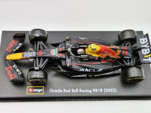 Red Bull F1 RB18 Team Oracle #11 (2022) - Sergio Perez - s postavičkou pilota -  Bburago - 1:43