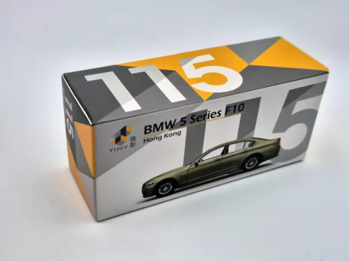 BMW F10 - zlaté -  Tiny Toys - 1:64