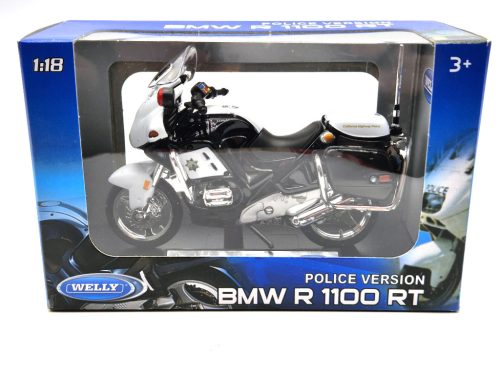 BMW R1100 RT policajný motocykel - policajný -  Welly - 1:18 1/18 model motocykel