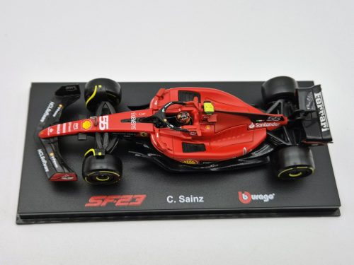 Ferrari SF-23 Team Scuderia F1 #55 (2023) - Carlos Sainz - s postavičkou pilota -  Bburago - 1:43