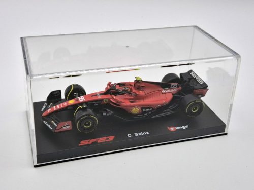 Ferrari SF-23 Team Scuderia F1 #55 (2023) - Carlos Sainz - s postavičkou pilota -  Bburago - 1:43