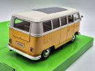 Volkswagen VW T1 Transporter Classis bus (1962) - žltá/biela -  Welly - 1:24