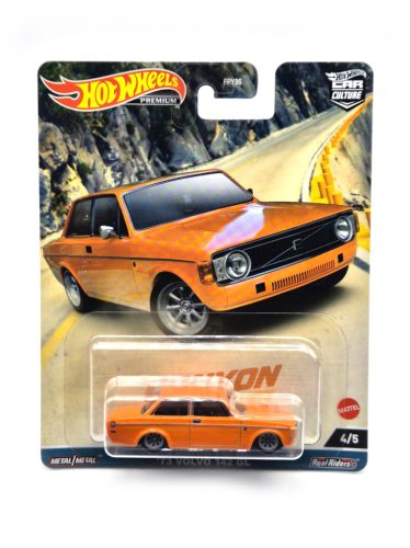 Hot Wheels Premium - Volvo 142 GL  - oranžová -  Hotwheels - 1:64