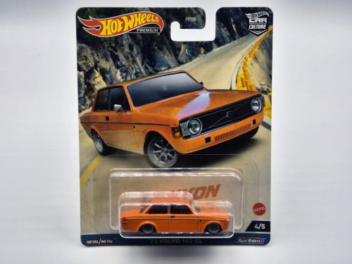 Hot Wheels Premium - Volvo 142 GL  - oranžová -  Hotwheels - 1:64