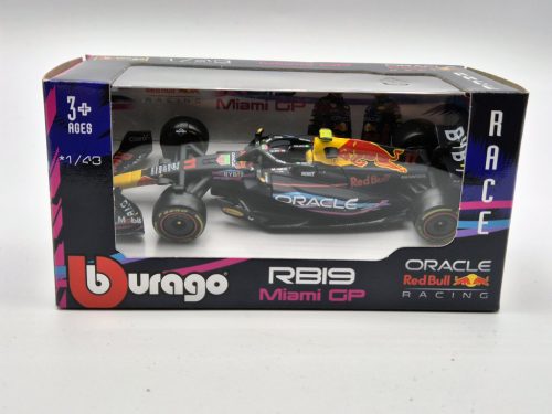 Red Bull RB19 Team Oracle F1 #11 (2023) - Miami GP - Sergio Perez -  Bburago - 1:43