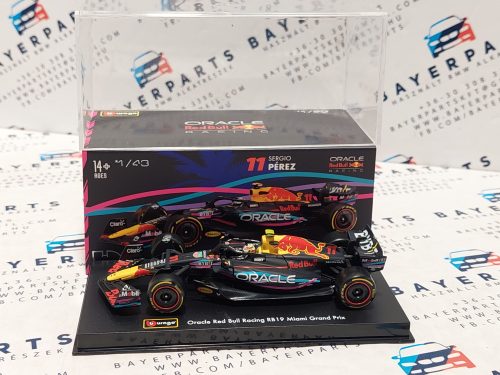 Red Bull RB19 Team Oracle F1 #11 (2023) - Miami GP - Sergio Perez - s postavičkou pilota -  Bburago - 1:43