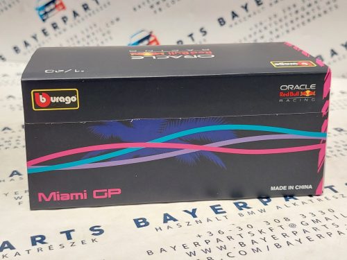 Red Bull RB19 Team Oracle F1 #1 (2023) - Miami GP - Max Verstappen - s postavičkou pilota -  Bburago - 1:43