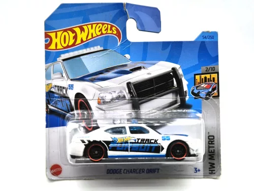 HW Metro - 2/10 - Dodge Charger Drift - biela -  Hotwheels - 1:64