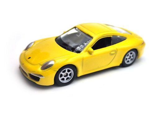 Porsche Carrera 4S 911 - žltá -  Welly - 1:64