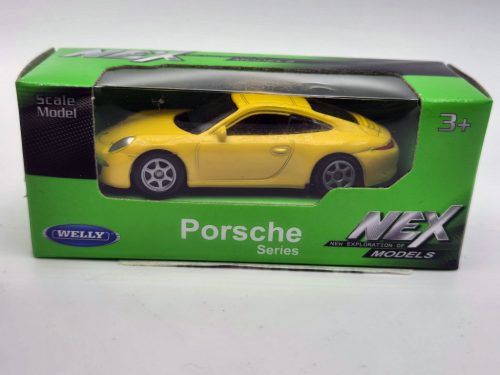 Porsche Carrera 4S 911 - žltá -  Welly - 1:64
