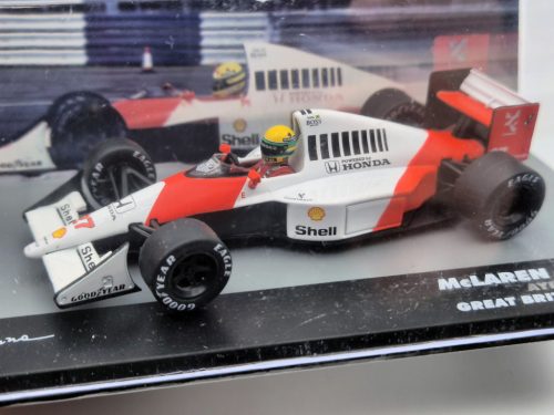McLaren MP4/5B F1 #27 (1990) - British GP - Ayrton Senna - s postavičkou pilota -  Edicola - 1:43