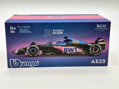 Renault Alpine A523 BWT Racing F1 #31 (2023) - Esteban Ocon - s postavičkou pilota - Bburago - 1:43