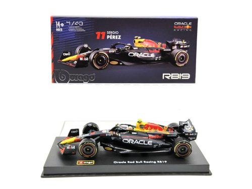 Red Bull RB19 Team Oracle F1 #11 (2023) - Sergio Perez - s postavičkou pilota - Bburago - 1:43