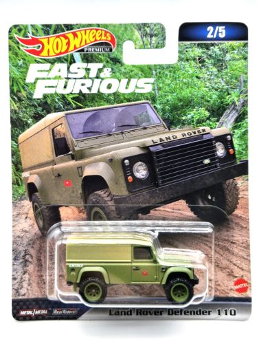 Hot Wheels Premium - Fast and Furious - Rýchlo a zbesilo 2/5 - Land Rover Defender 110 - Hot Wheels - 1:64