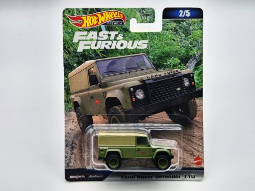 Hot Wheels Premium - Fast and Furious - Rýchlo a zbesilo 2/5 - Land Rover Defender 110 - Hot Wheels - 1:64
