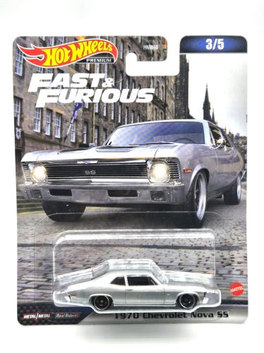 Hot Wheels Premium - Fast and Furious - Rýchlo a zbesilo 3/5 - Chevrolet Chevy Nova SS (1970) - Hot Wheels - 1:64