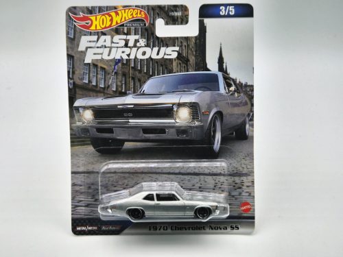 Hot Wheels Premium - Fast and Furious - Rýchlo a zbesilo 3/5 - Chevrolet Chevy Nova SS (1970) - Hot Wheels - 1:64