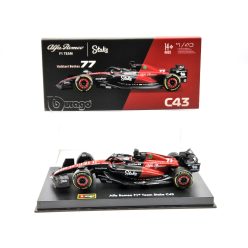   Alfa Romeo C43 Team Stake F1 #77 (2023) - Valtteri Bottas - s postavičkou pilota -  Bburago - 1:43