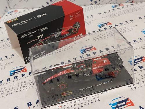 Alfa Romeo C43 Team Stake F1 #77 (2023) - Valtteri Bottas - s postavičkou pilota -  Bburago - 1:43