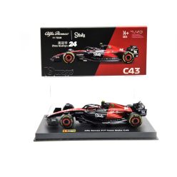  Alfa Romeo C43 Team Stake F1 #24 (2023) - Guanyu Zhou - s postavičkou pilota -  Bburago - 1:43