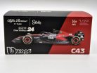 Alfa Romeo C43 Team Stake F1 #24 (2023) - Guanyu Zhou - s postavičkou pilota -  Bburago - 1:43