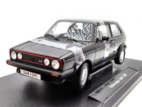 Volkswagen VW Golf Gti - čierna -  Welly - 1:18