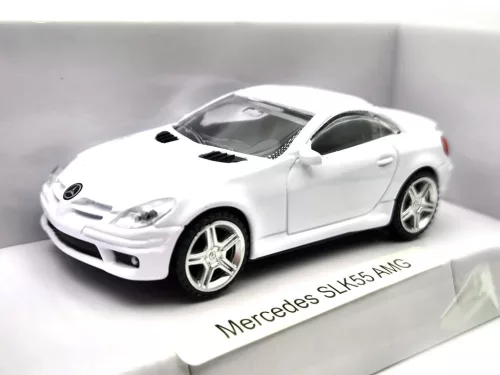 Mercedes Benz SLK55 AMG - biela -  Rastar - 1:43