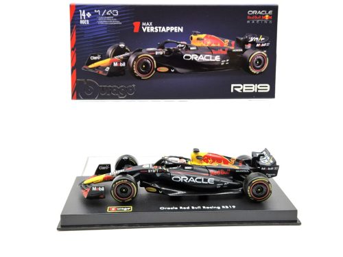 Red Bull RB19 Team Oracle F1 #1 (2023) - Max Verstappen - s postavičkou pilota -  BBurago - 1:43