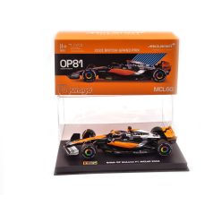   McLaren MCL60 F1 #81 (2023) - British GP 4th - Oscar Piastri - s postavičkou pilota -  BBurago - 1:43